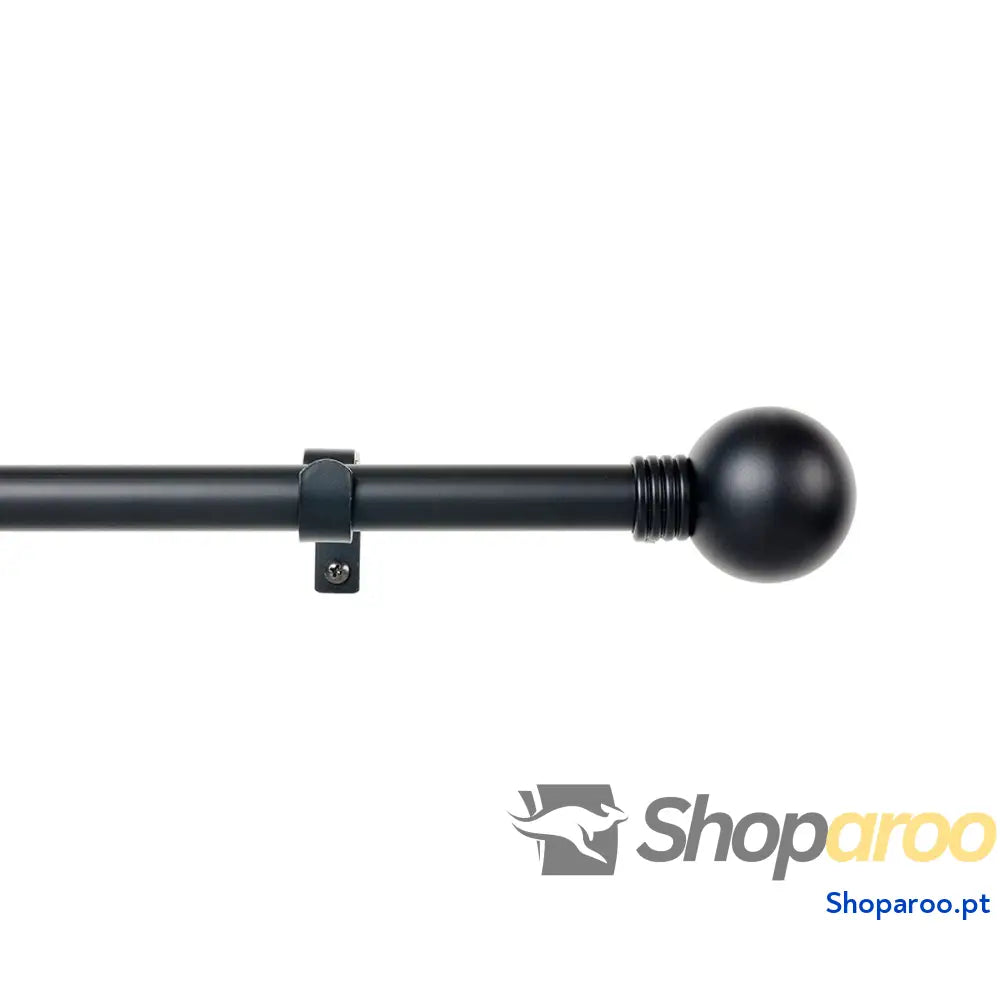 Varão para Cortinas Stor Planet Cintacor Esfera 160-300 cm Preto Metal