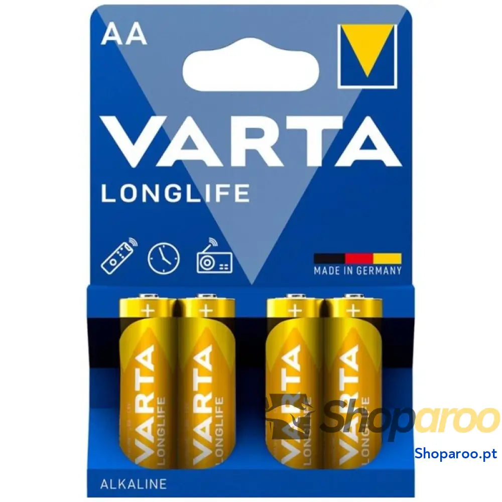 VARTA BATERIA ALCALINA DE LONGA DURAÇÃO AA LR6 BLISTER*4