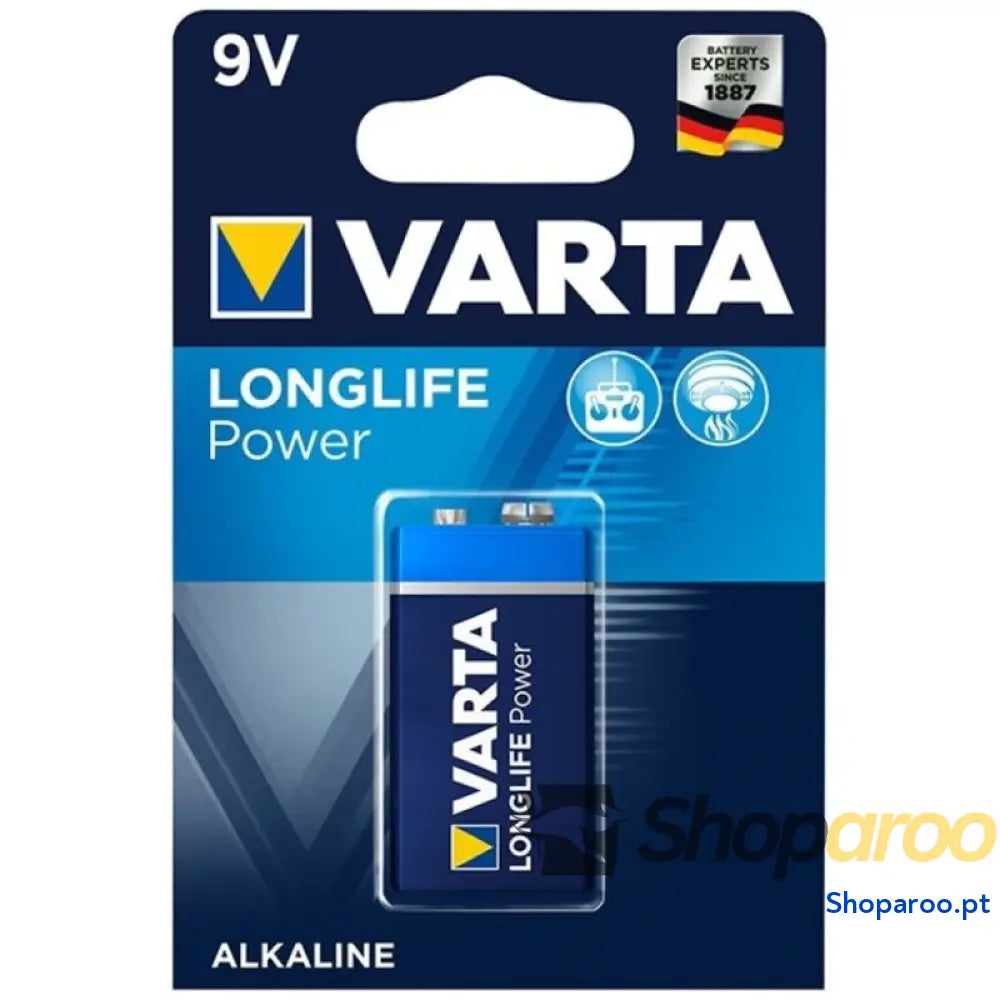 VARTA BATERIA ALCALINA DE POTÊNCIA LONGLIFE 9V LR61 1 UNIDADE