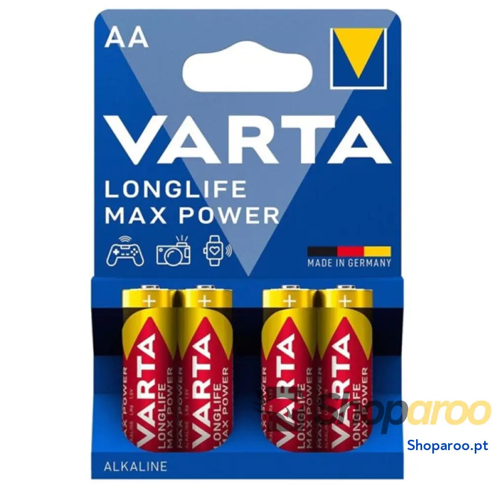 VARTA BATERIA ALCALINA MAX POWER AA LR6 4 UNIDADES