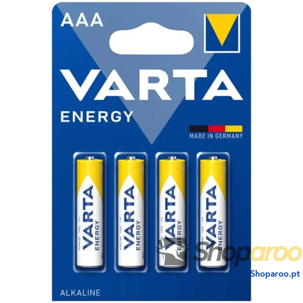 VARTA PILHA ALCALINA ENERGÉTICA AAA LR03 BLISTER*4