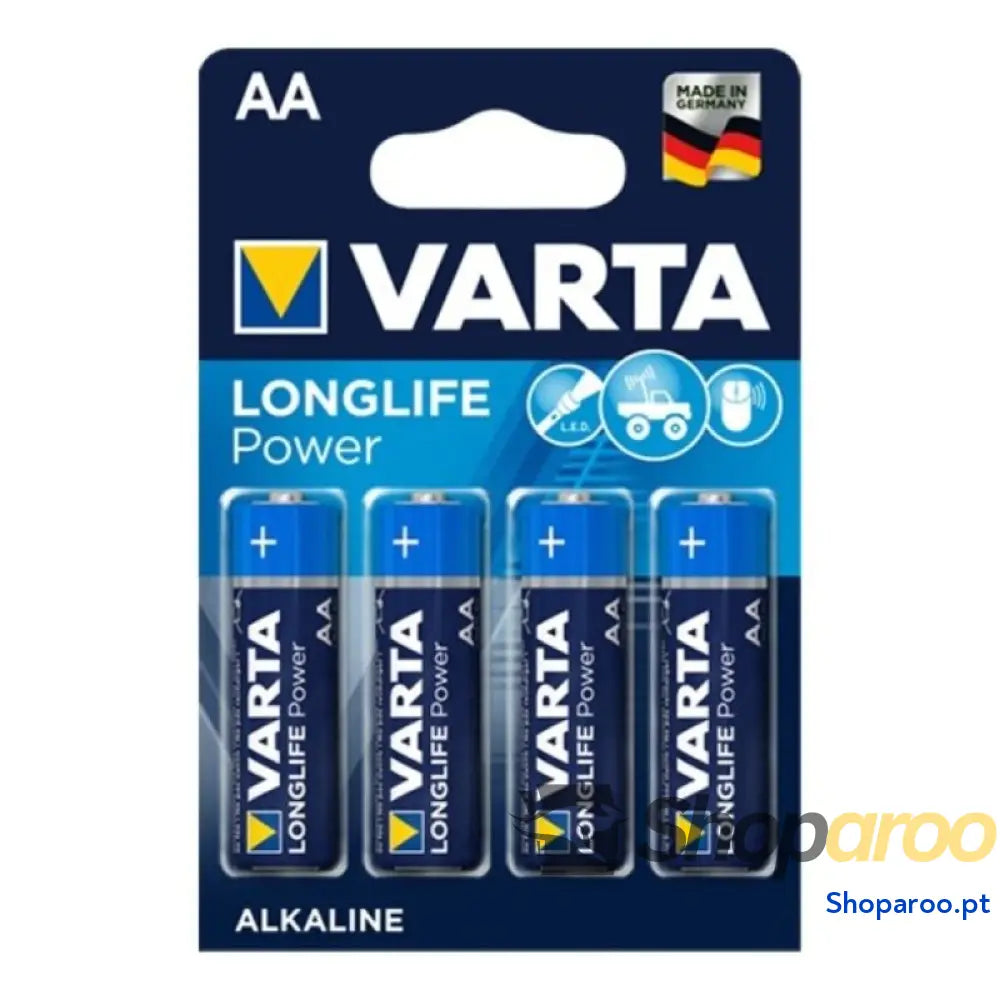 VARTA UNIDADE LONGLIFE POTÊNCIA ALCALINA AA LR6 4
