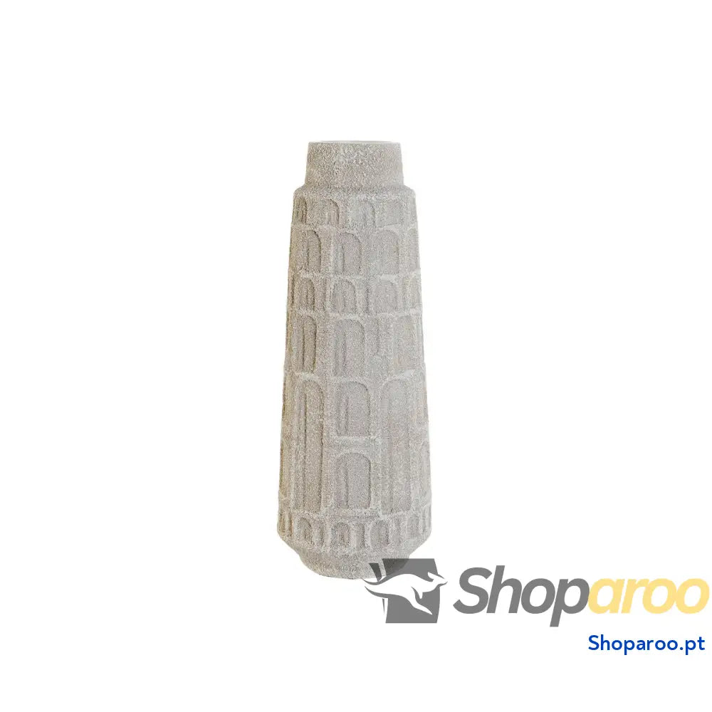 Vaso Home ESPRIT Branco Resina 15 x 41 cm