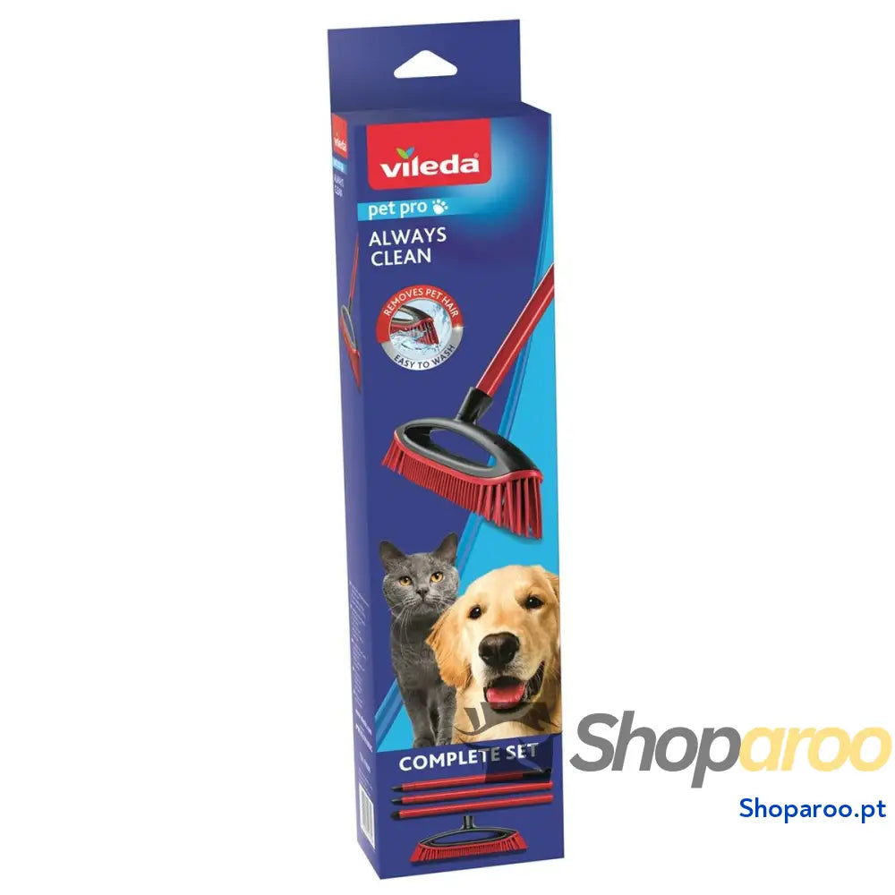 Vassoura Multifunções de Borracha Vileda Always Clean Pet Pro 130 cm