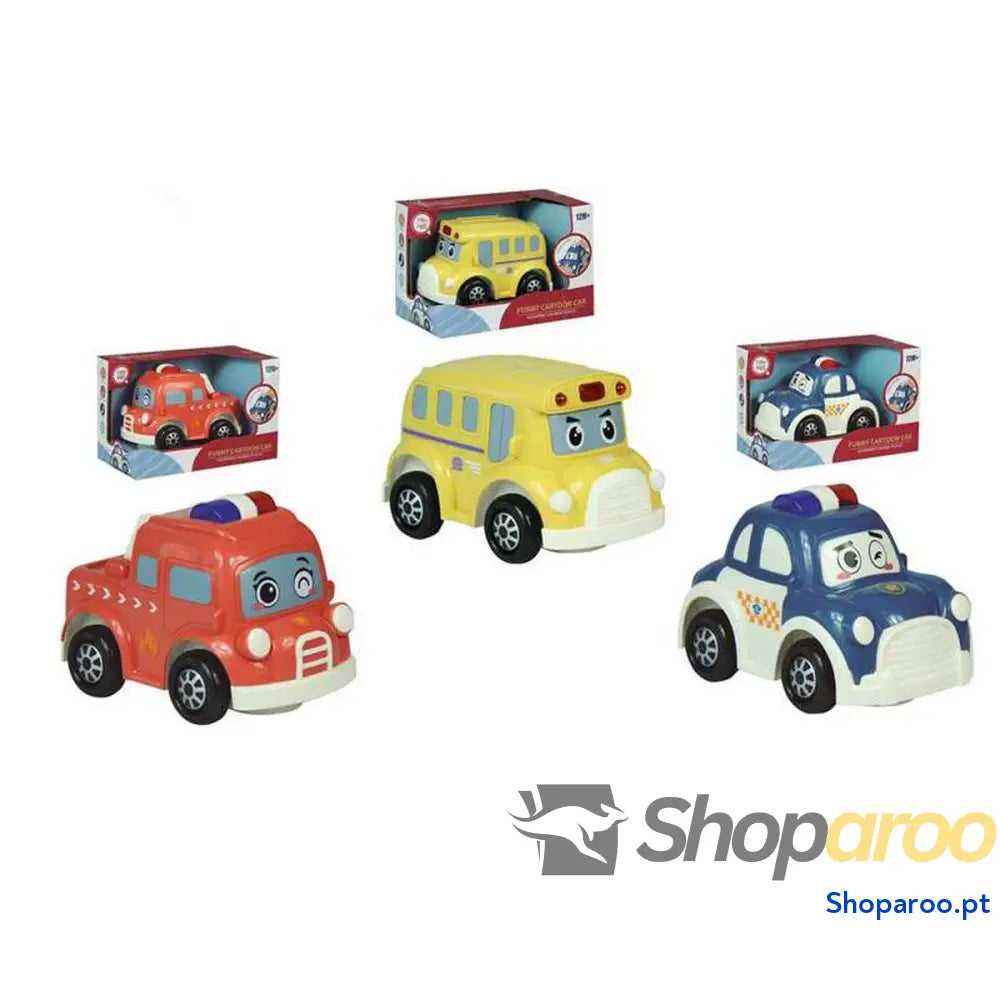 Veículo Camião de Bombeiros Autocarro com som Carro polícia 22 x 11 14 cm (22 cm)