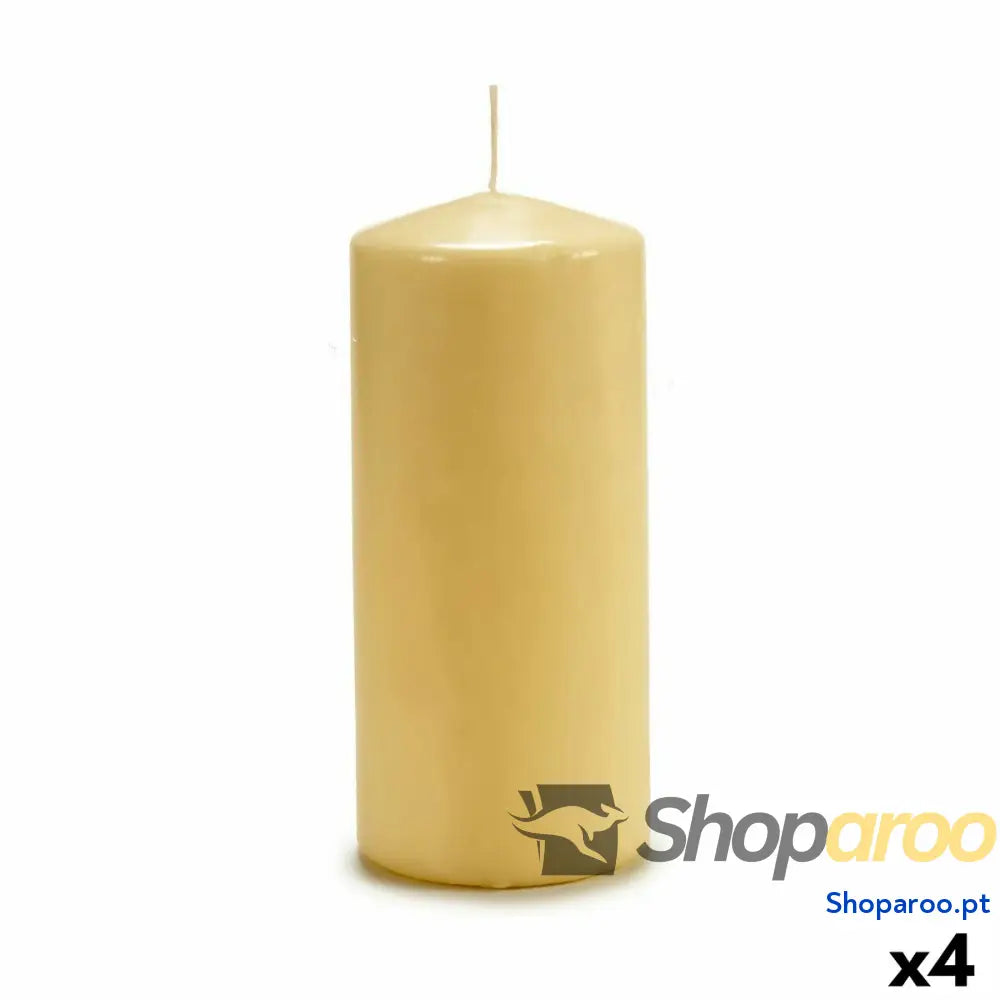 Vela 9 x 20 cm Creme (4 Unidades)