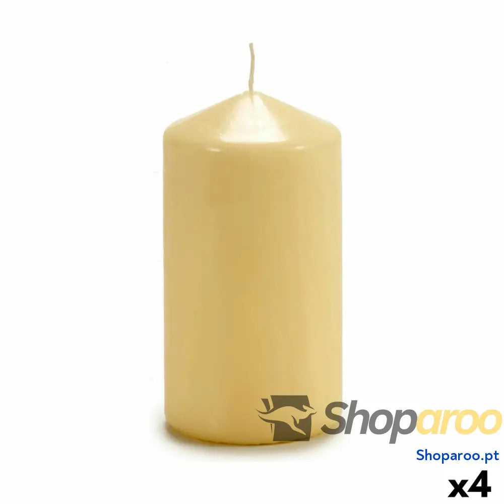 Vela Acorde CY70130M Creme 7 x 13 cm (4 Unidades)