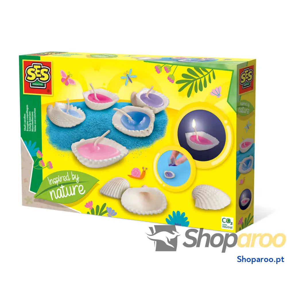 Velas SES Creative con conchas Inspired by nature