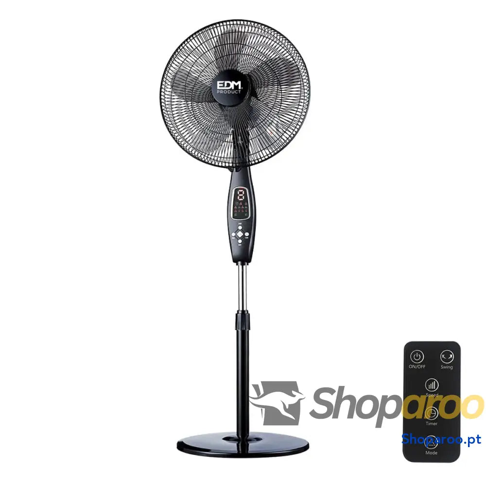 Ventilador de Pé EDM 33967 Preto 60 W