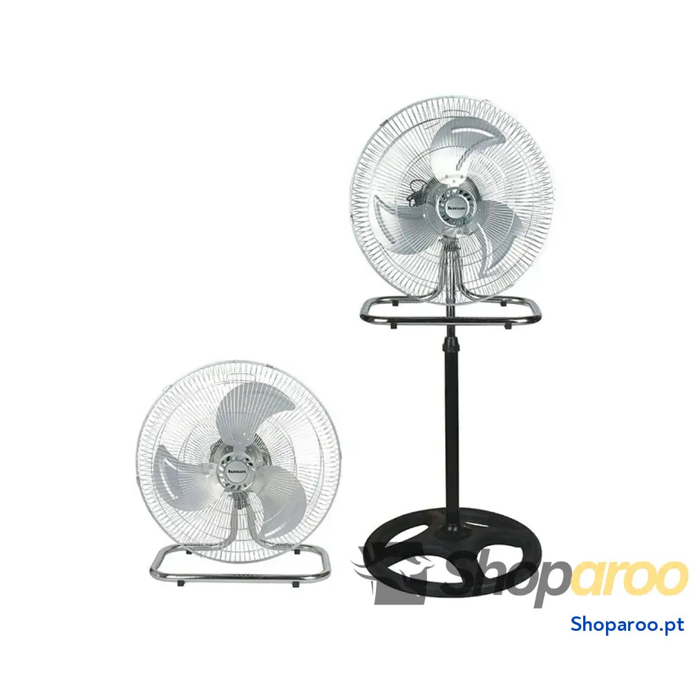 Ventilador de Pé Ravanson WT 7046 Preto Aço 80 W