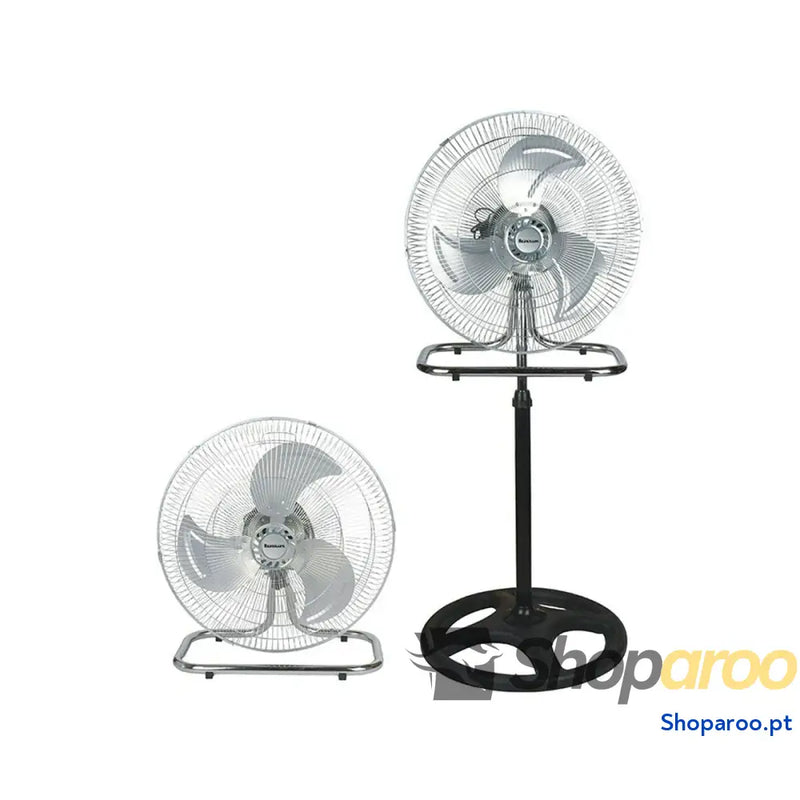 Ventilador de Pé Ravanson WT 7046 Preto Aço 80 W