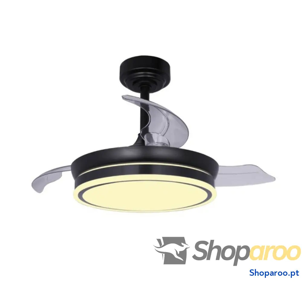 Ventilador de Teto CristalRecord 85 065 46 180 Preto