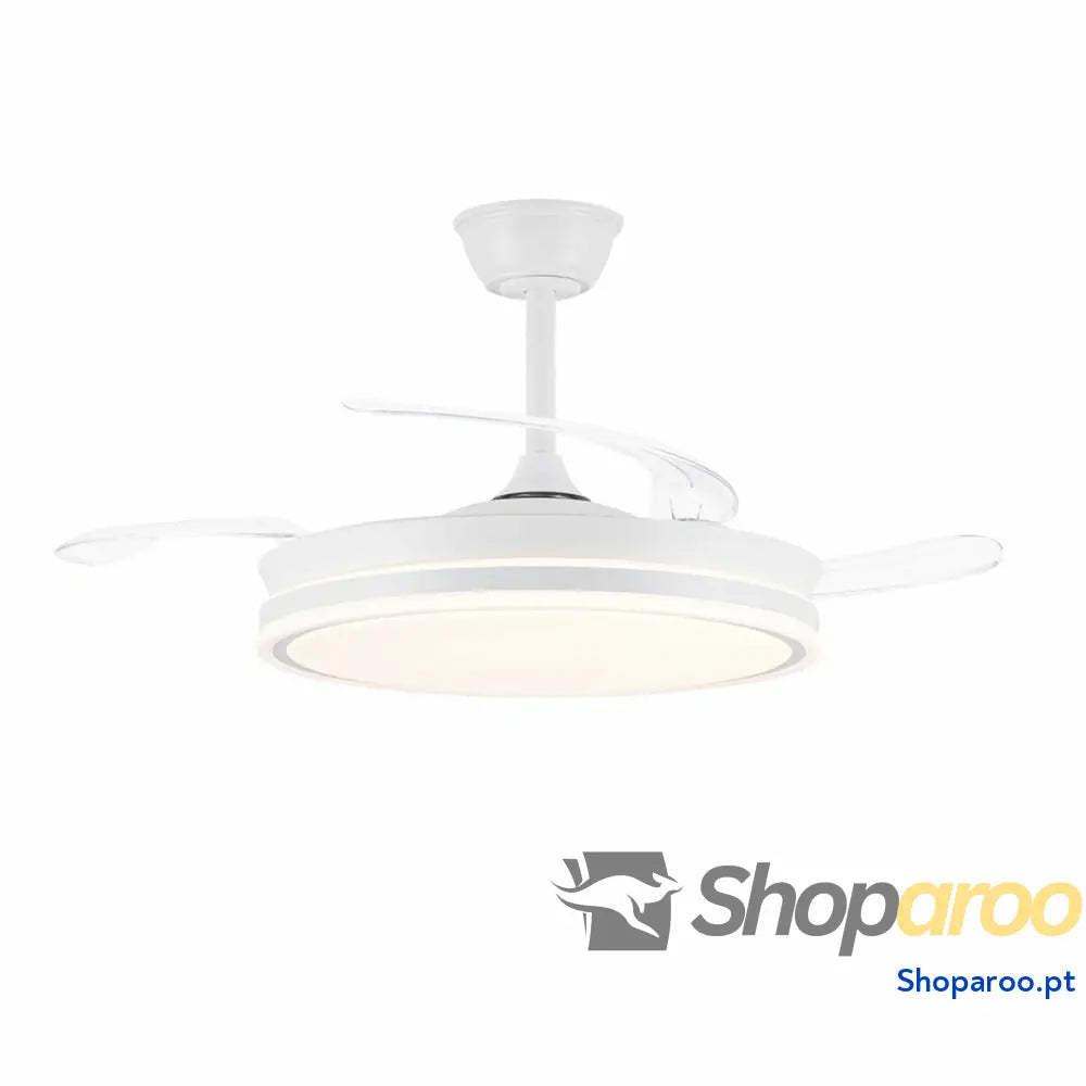Ventilador de Teto CristalRecord EVO RETRAC Transparente 72 W