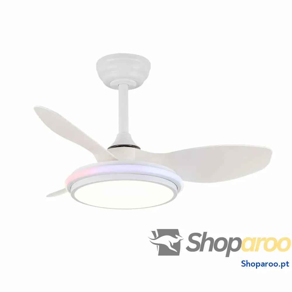 Ventilador de Teto CristalRecord STEL EVO MINI RGB RETRAC Transparente