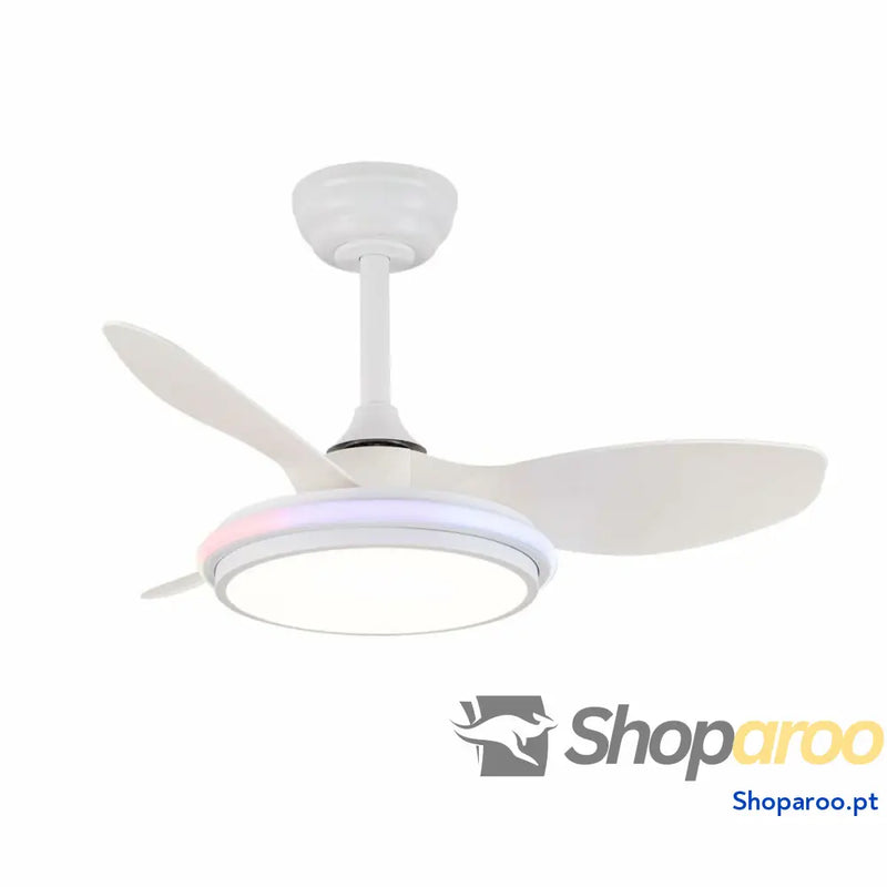 Ventilador de Teto CristalRecord STEL EVO MINI RGB RETRAC Transparente