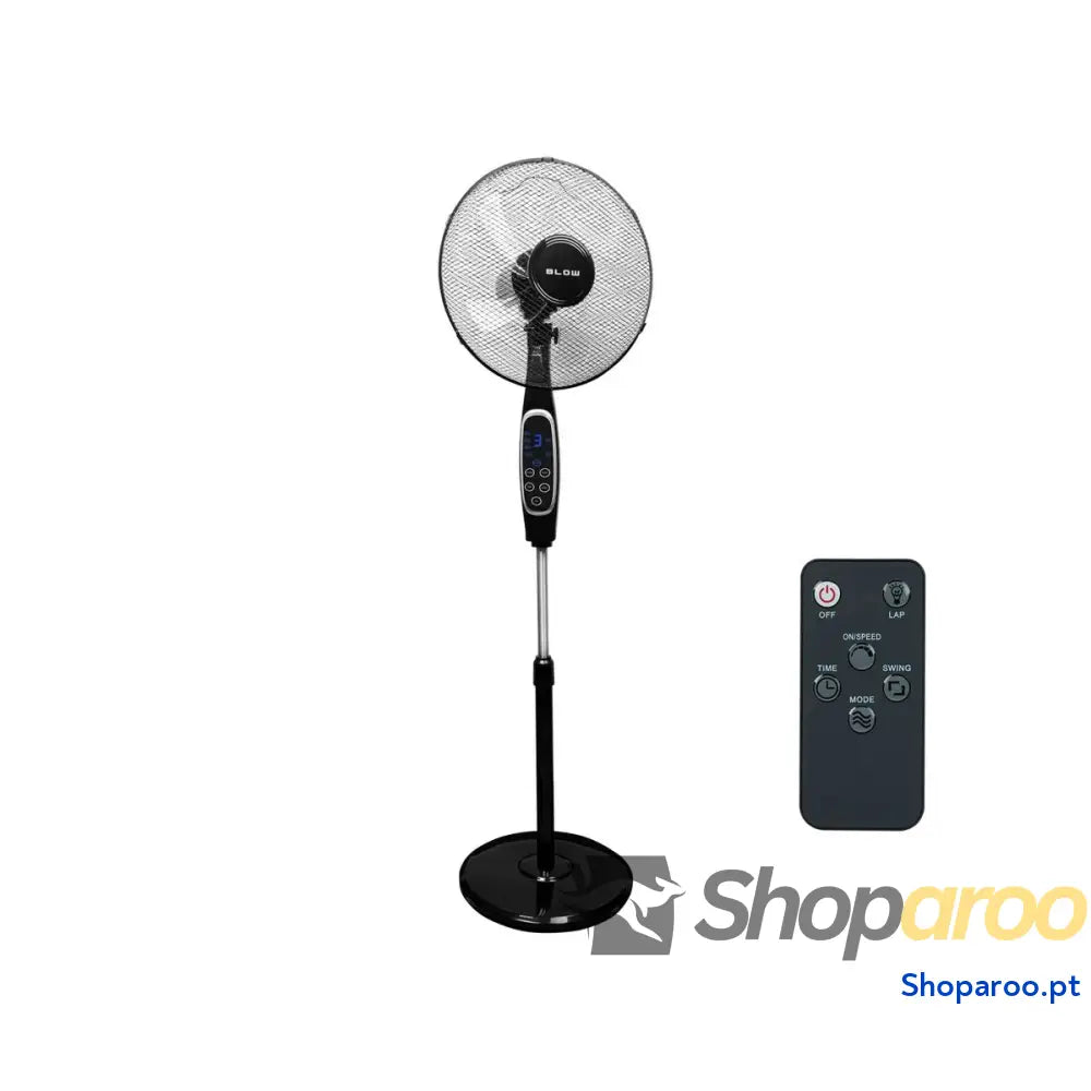 Ventoinha de Pé com Comando à Distância Blow 44 076# Alumínio 60 W