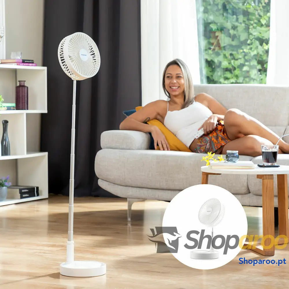 Ventoinha Recarregável e Rebatível 3 em 1 Fandle InnovaGoods Ø7,7’’ 7200 mAh