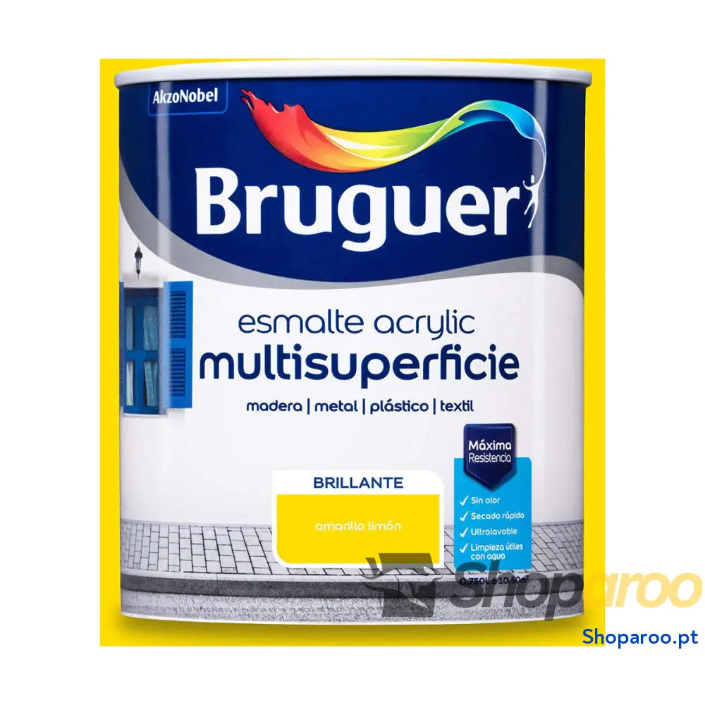 Verniz Bruguer 5057541 Amarelo 750 ml Esmalte para acabamentos