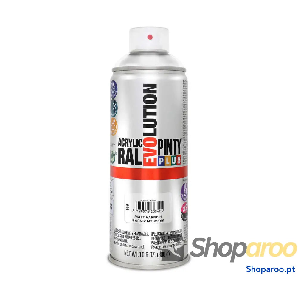 Verniz em Spray Pintyplus Evolution M199 400 ml Mate Incolor