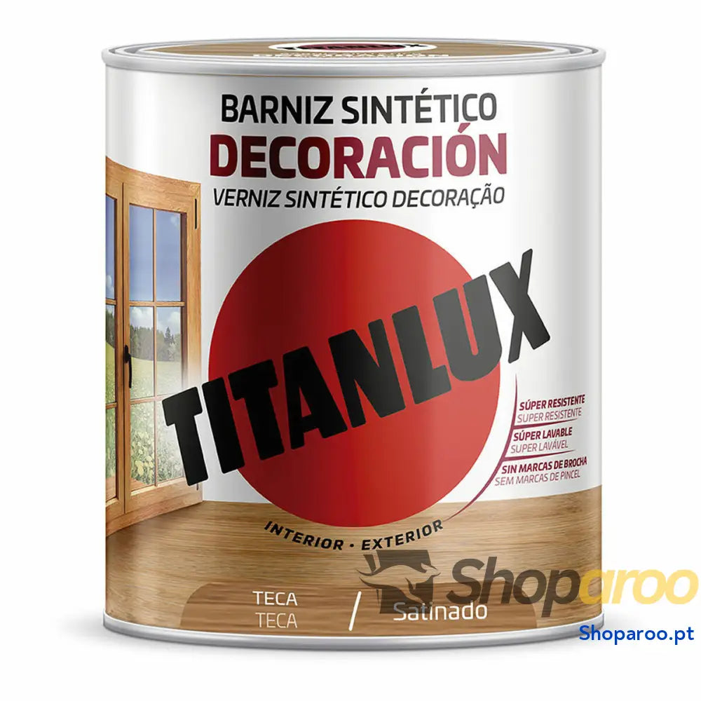 Verniz Sintético Titanlux m11100914 Decoração Acetinado Teca 250 ml