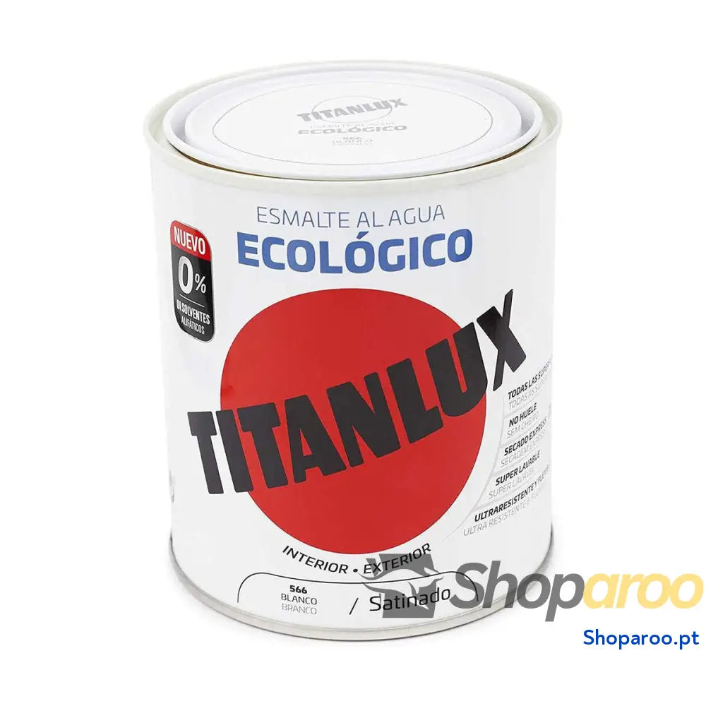 Verniz Titanlux 01t056634 750 ml Esmalte para acabamentos Branco Acetinado