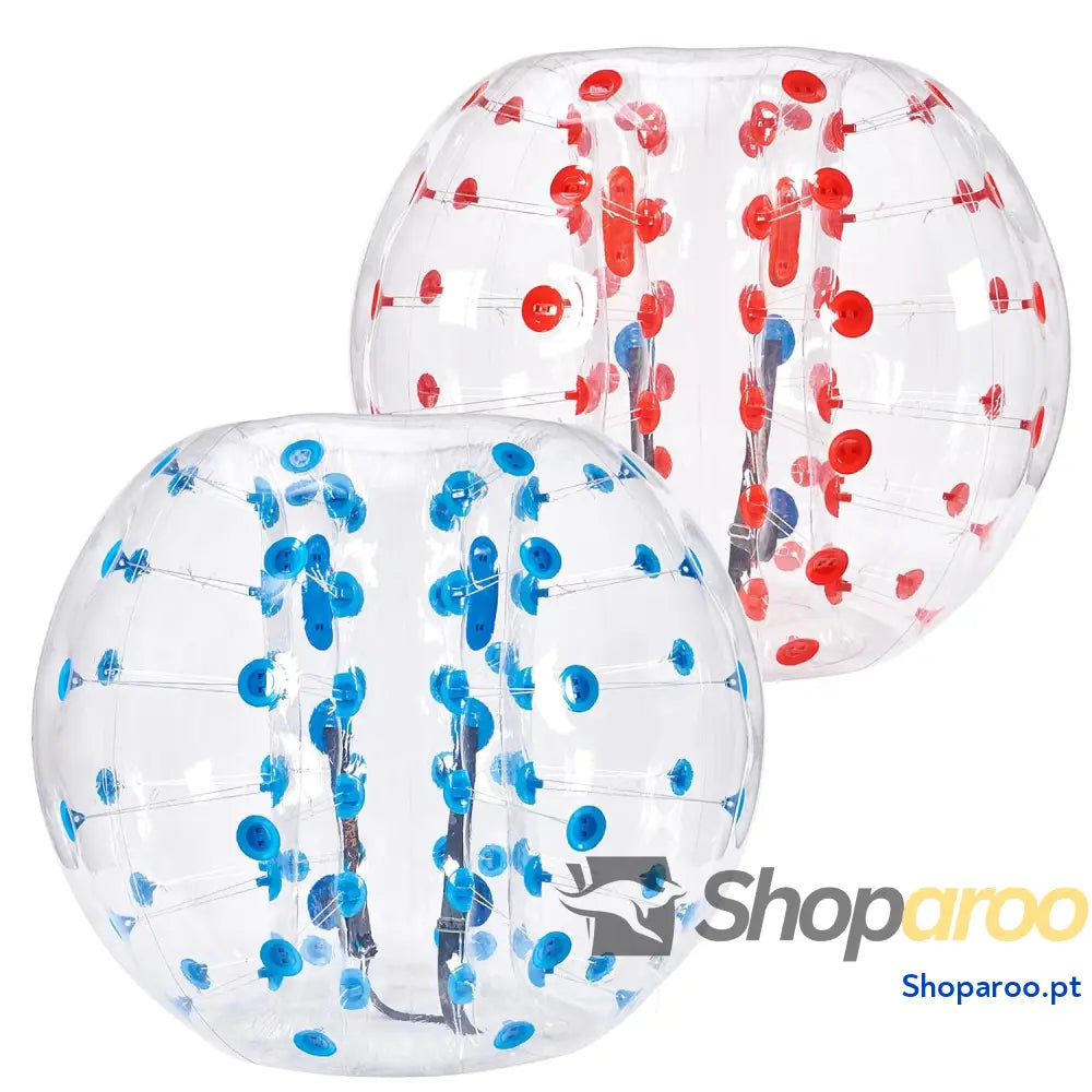 VEVOR 2 bolas de para choques insufláveis 1,5 m x 1,2 bola recuperação insuflável com corpo PVC atividades ao ar livre