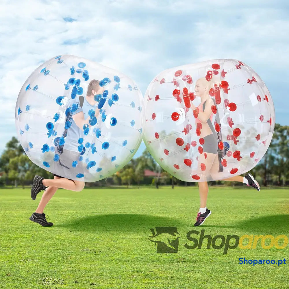 VEVOR 2 bolas de para choques insufláveis 1,5 m x 1,2 bola recuperação insuflável com corpo PVC atividades ao ar livre