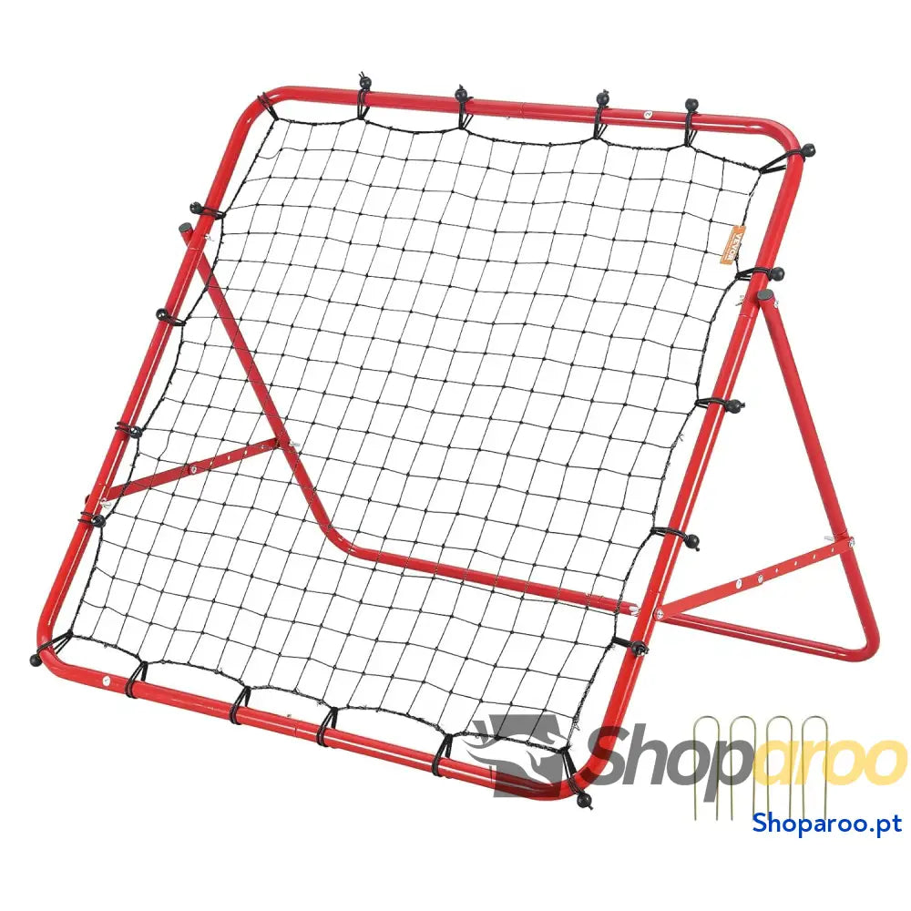 Portería de Fútbol 1 x m Red Reboteadora Portátil Ángulo Ajustable Tubo Hierro PE Instalación Fácil Equipo Deportivo