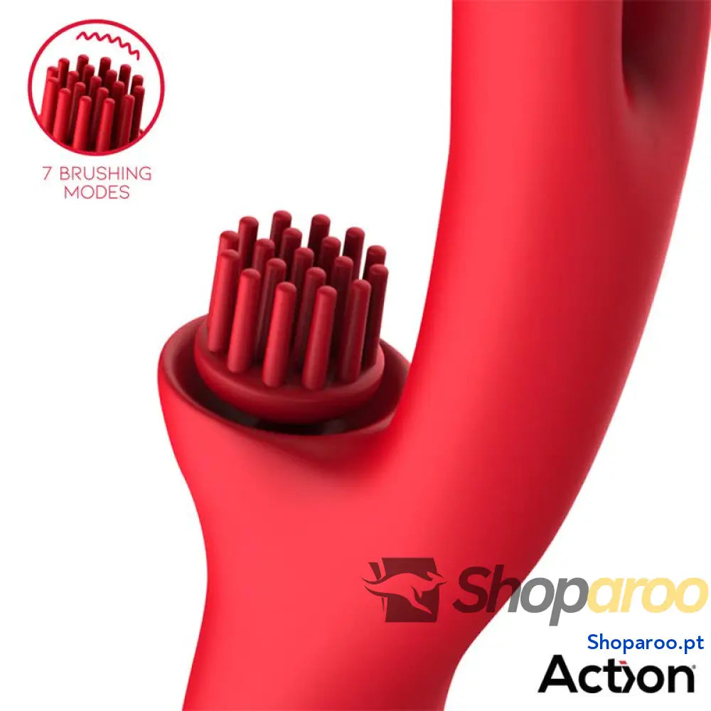 Vibrador ACTION Bilma com Movimentos Alternados e Escovação 4 Motores