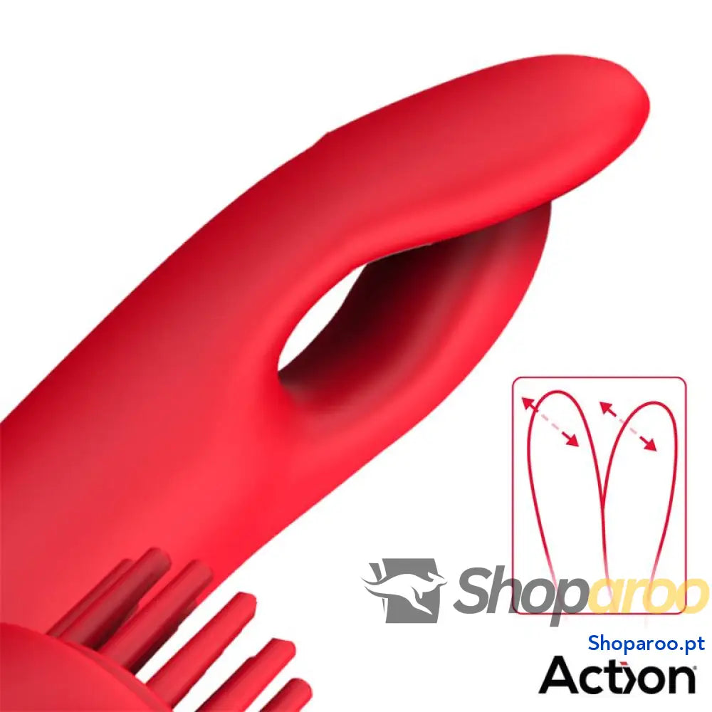 Vibrador ACTION Bilma com Movimentos Alternados e Escovação 4 Motores