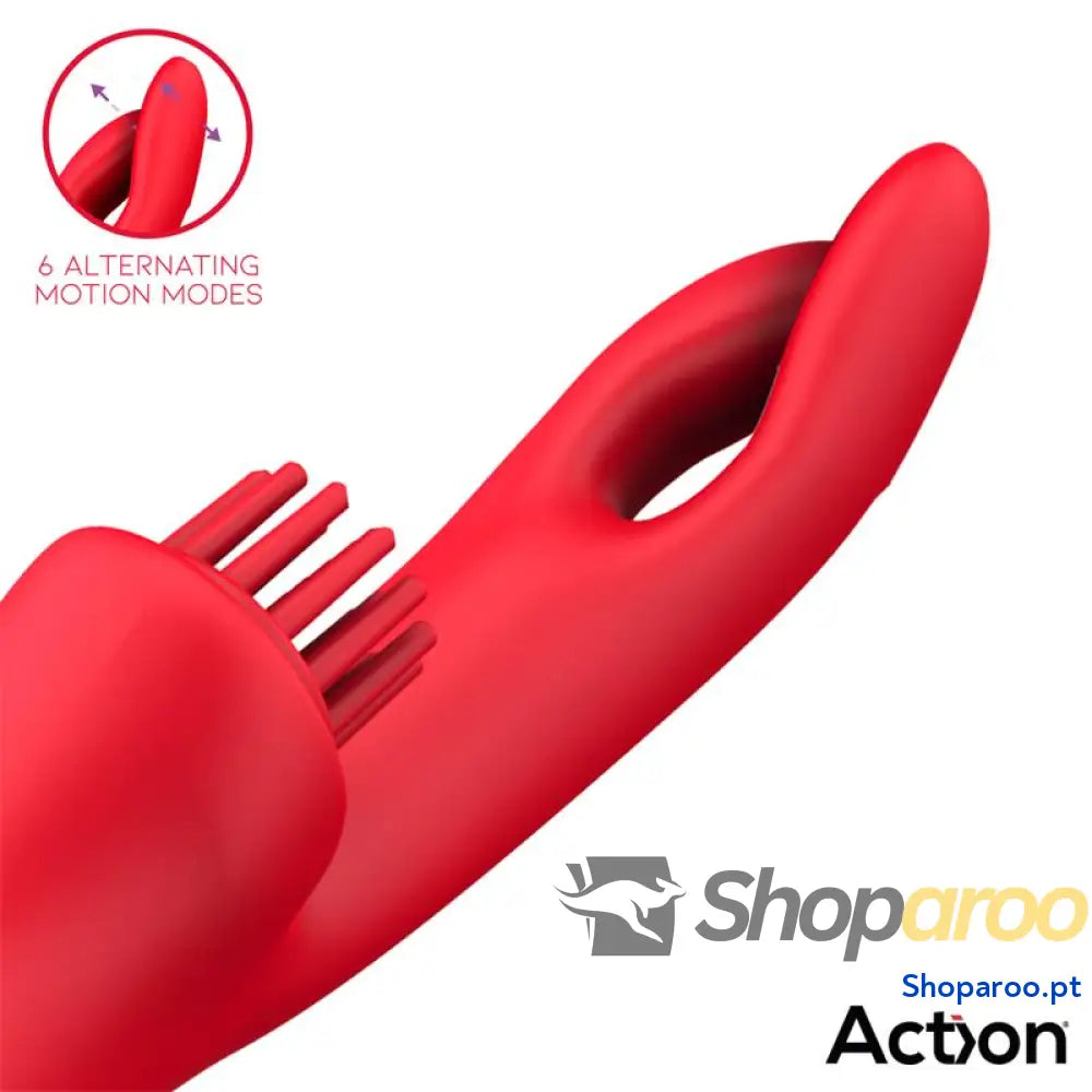 Vibrador ACTION Bilma com Movimentos Alternados e Escovação 4 Motores