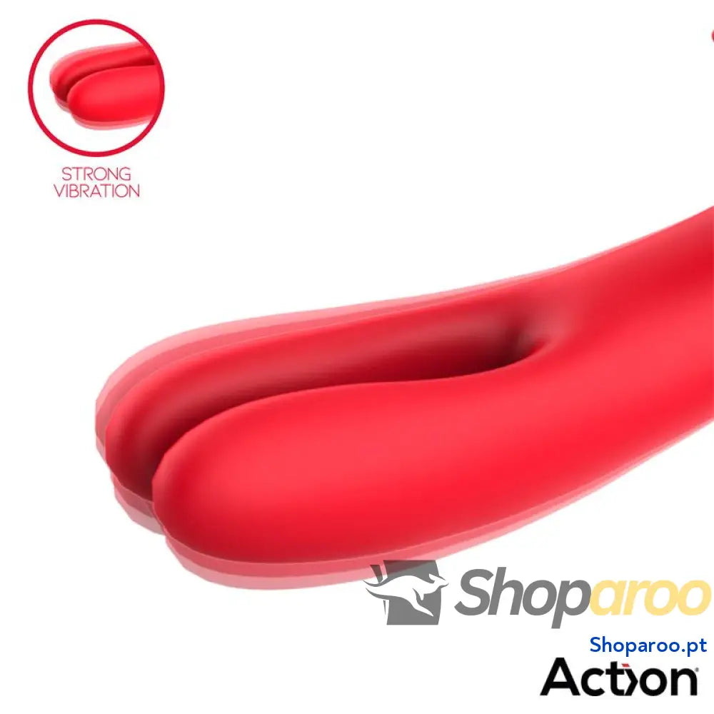 Vibrador ACTION Bilma com Movimentos Alternados e Escovação 4 Motores