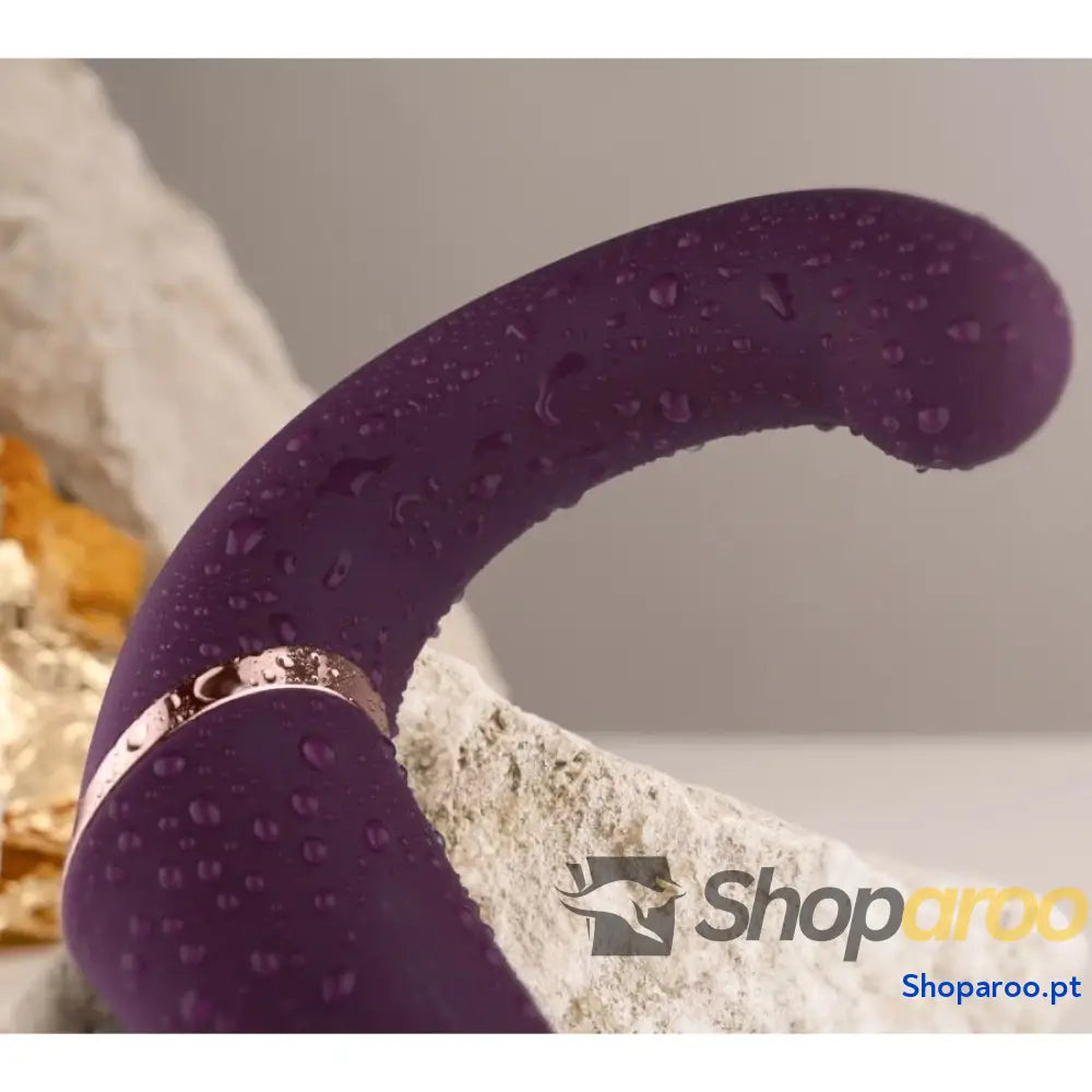 VIBRADOR DUPLO GEMINI ESTIMULADOR DE CLITÓRIS PONTO G ROXO - ROCKS-OFF