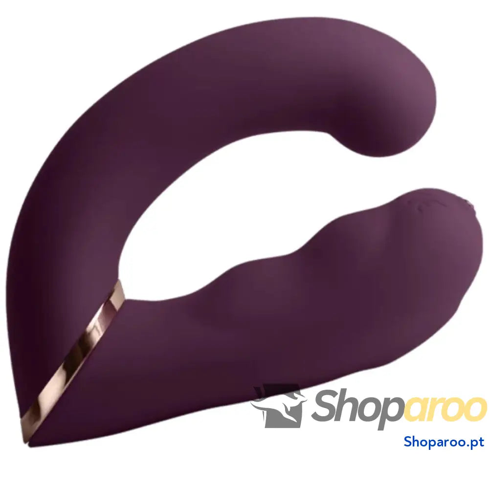 VIBRADOR DUPLO GEMINI ESTIMULADOR DE CLITÓRIS PONTO G ROXO - ROCKS-OFF