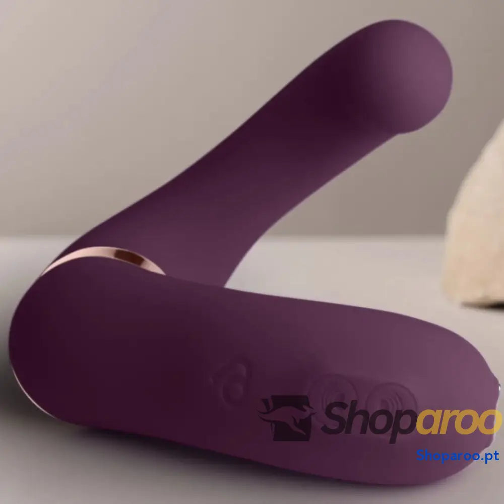 VIBRADOR DUPLO GEMINI ESTIMULADOR DE CLITÓRIS PONTO G ROXO - ROCKS-OFF