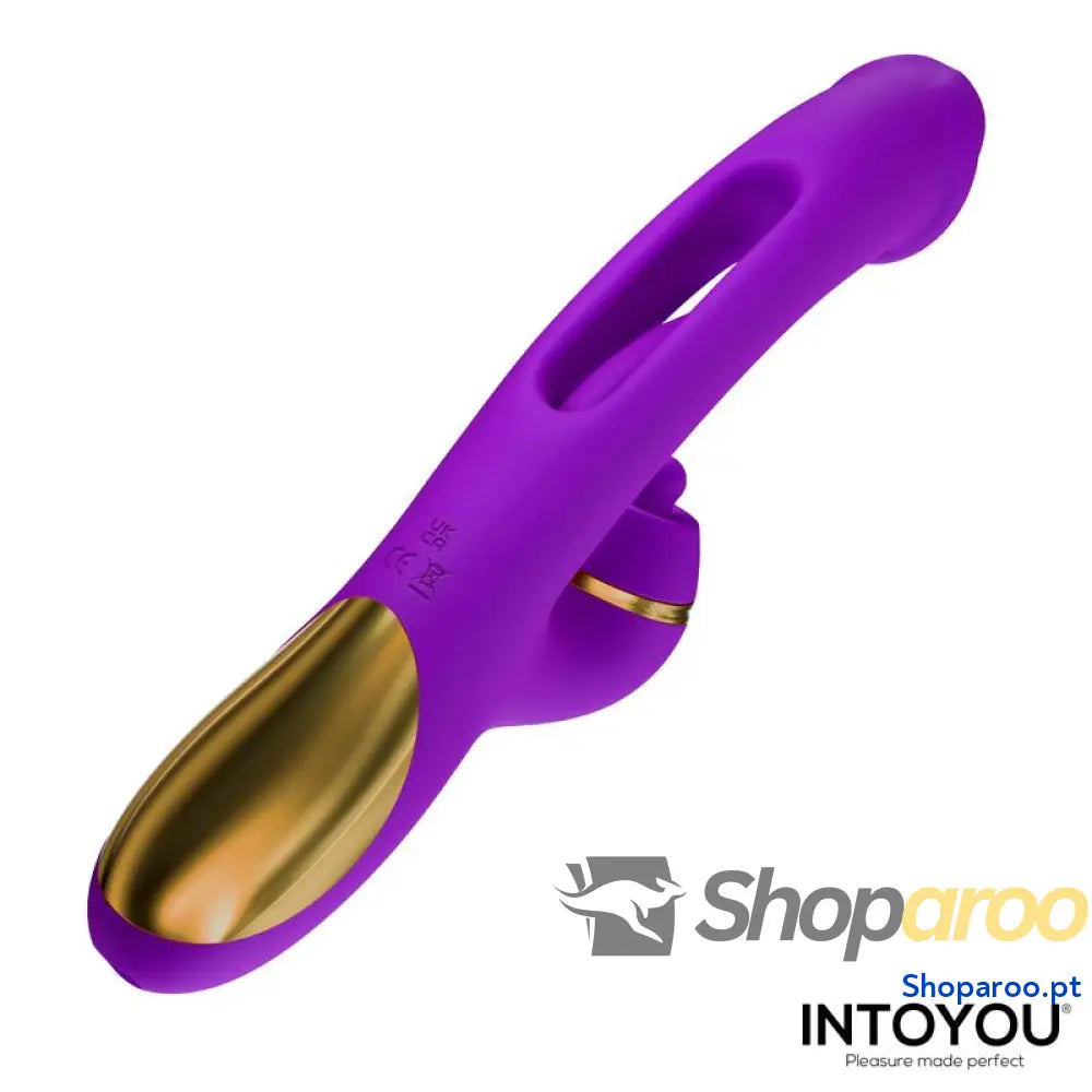 Vibrador INTOYOU Siter 2.0 com língua oscilante percussão e cabeças intercambiáveis
