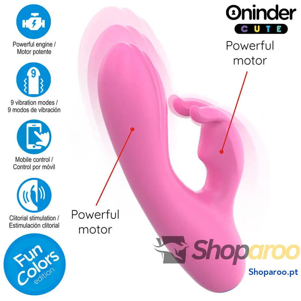 VIBRADOR LOVE BUNNY PARA PONTO G E CLITÓRIS - APLICATIVO MUNDIAL GRATUITO