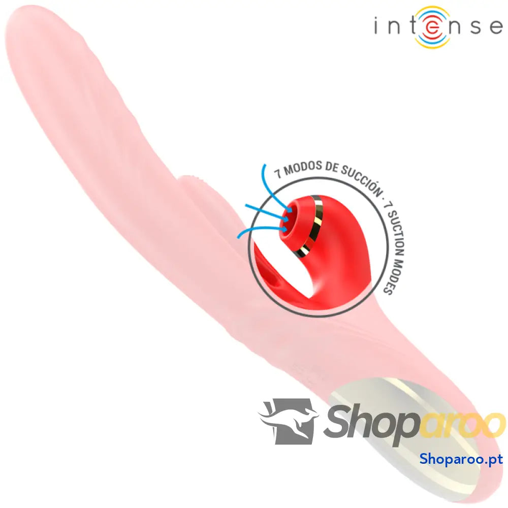 VIBRADOR MULTIFUNCIONAL KAROL THRUST & STIMULATION ONDAS ESTIMULANTES VERMELHO