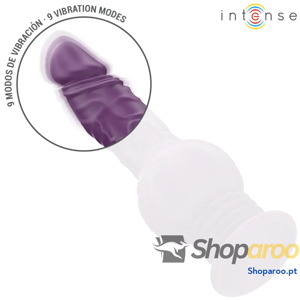 VIBRADOR MULTIFUNCIONAL TATUM COM VIBRAÇÃO PARA CIMA E BAIXO 24 CM ROXO
