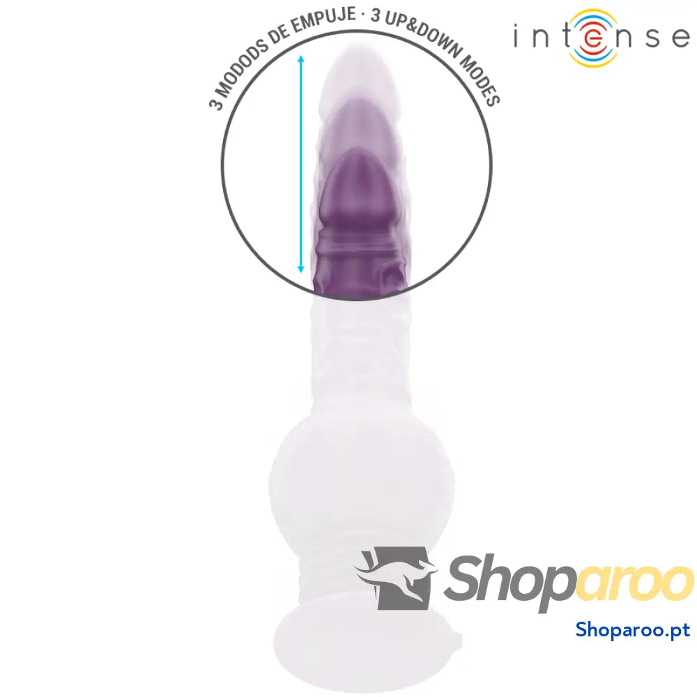 VIBRADOR MULTIFUNCIONAL TATUM COM VIBRAÇÃO PARA CIMA E BAIXO 24 CM ROXO