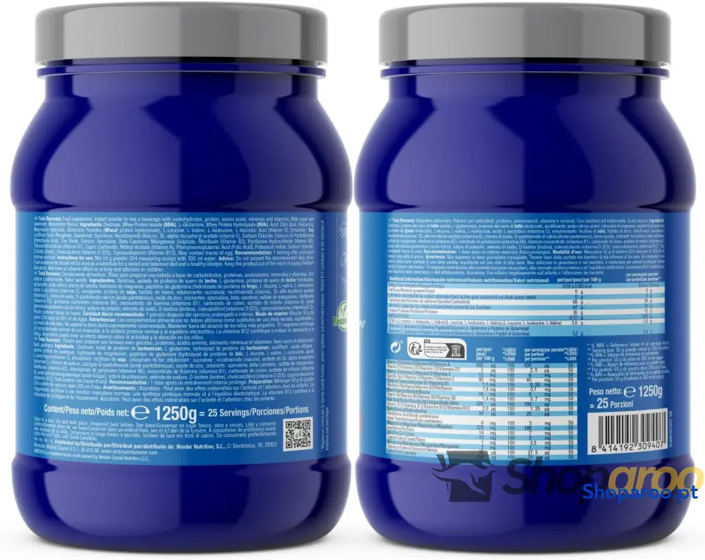 Victory Endurance Total Recovery (1250 g) sabor melancia preparado para beber pós treino de hidratos e proteínas