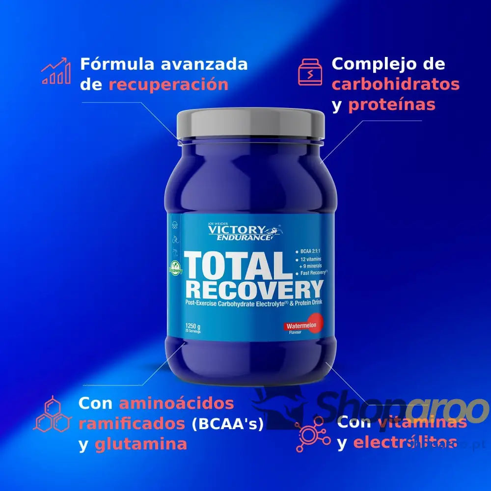 Victory Endurance Total Recovery (1250 g) sabor melancia preparado para beber pós treino de hidratos e proteínas