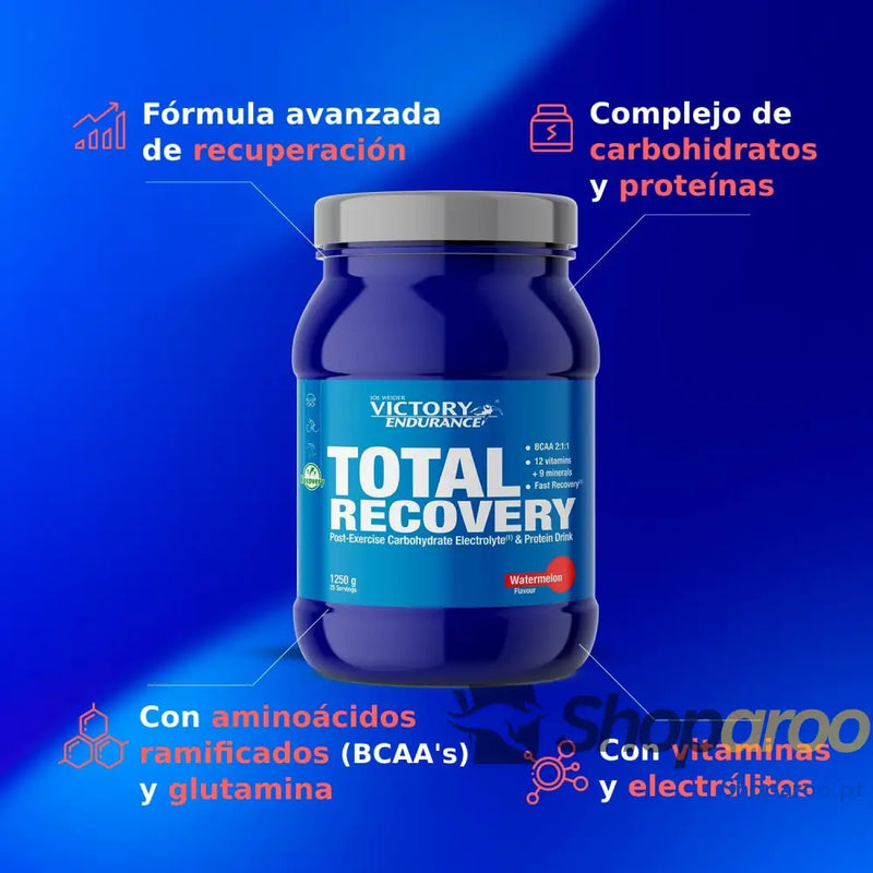 Victory Endurance Total Recovery (1250 g) sabor melancia preparado para beber pós treino de hidratos e proteínas