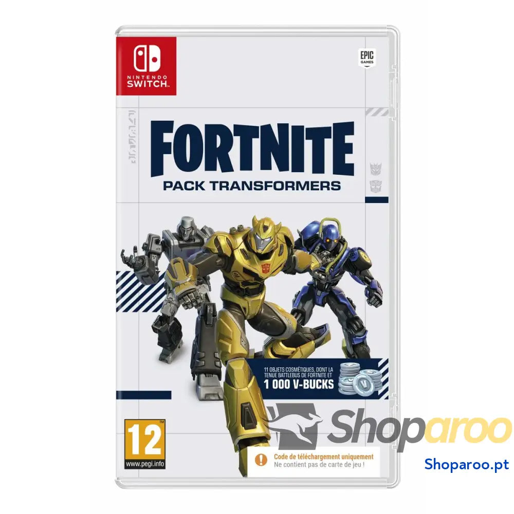 Videojogo para Switch Fortnite Pack Transformers (FR) Código de descarga