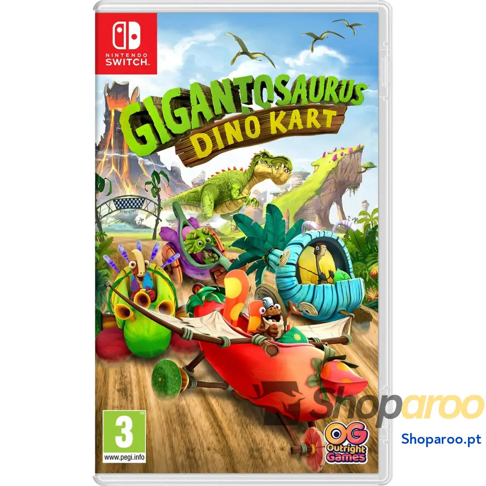 Videojogo para Switch Outright Games Gigantosaurus Dino Kart
