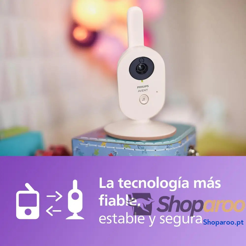 Vigilante para bebés com vídeo: Certificado DEKRA privado e seguro câmara áudio ecrã de 2,8’’ Zoom 2X visão noturna