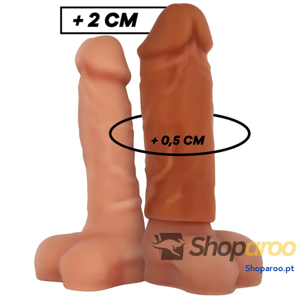 VIRILXL - EXTENSÃO DE PÊNIS SILICONE LÍQUIDO V3 MARROM