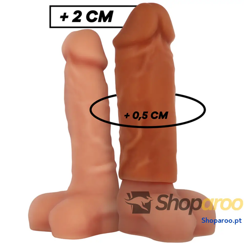VIRILXL - EXTENSÃO DE PÊNIS SILICONE LÍQUIDO V3 MARROM