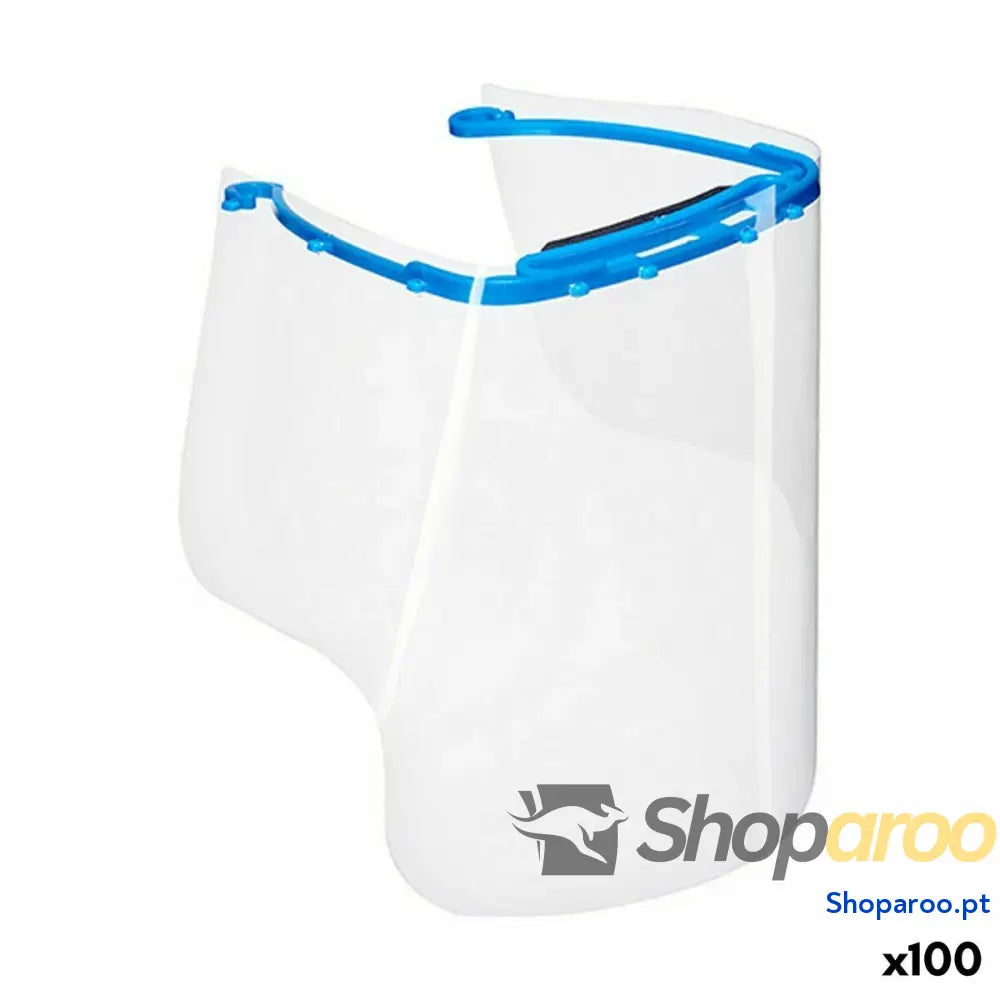 Visor de Proteção Facial Transparente Plástico (100 Unidades)