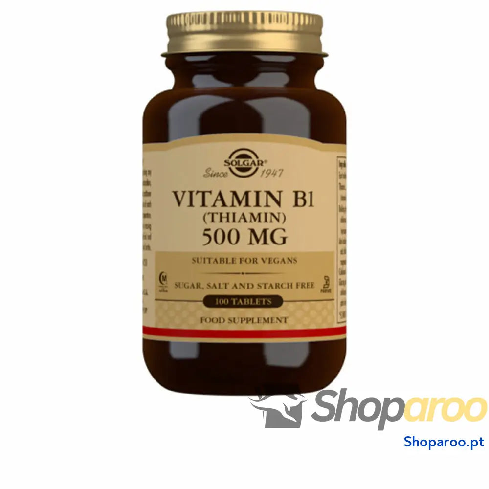 Vitamina B1 (Tiamina) Solgar 500 mg (100 comprimidos)